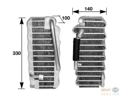 Испаритель, кондиционер BEHR HELLA SERVICE HELLA купить