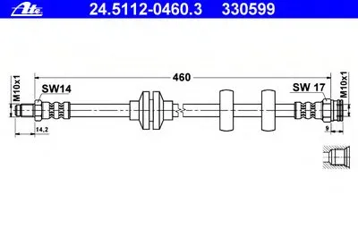 Тормозной шланг ATE купить