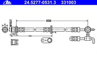 Тормозной шланг ATE купить