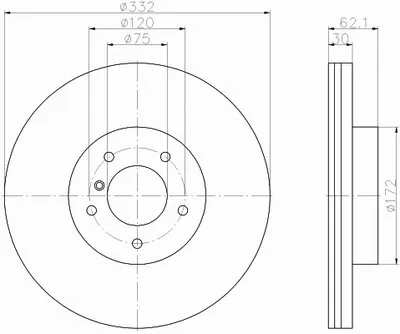 Тормозной диск PRO TEXTAR купить