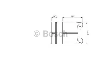 Комплект тормозных колодок, дисковый тормоз BOSCH купить