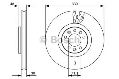 Тормозной диск BOSCH купить