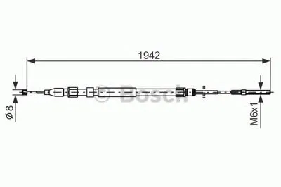Трос, стояночная тормозная система BOSCH купить