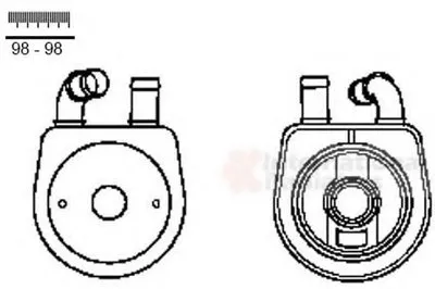 масляный радиатор, двигательное масло VAN WEZEL купить