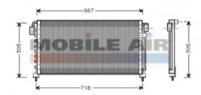 Конденсатор, кондиционер VAN WEZEL купить