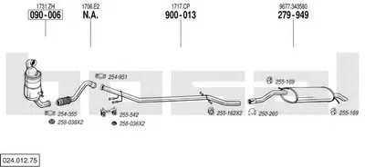 Система выпуска ОГ BOSAL купить