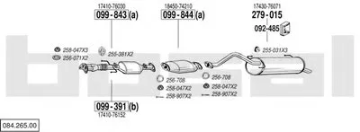 Система выпуска ОГ BOSAL купить