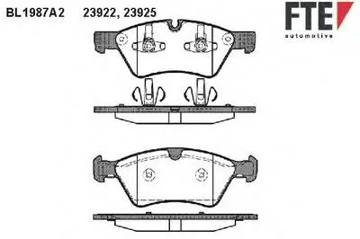 Комплект тормозных колодок, дисковый тормоз FTE купить