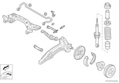 Рулевое управление; Подвеска колеса HERTH+BUSS JAKOPARTS купить