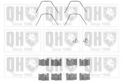 Комплектующие, колодки дискового тормоза QUINTON HAZELL купить