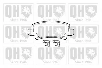 Комплект тормозных колодок, дисковый тормоз QUINTON HAZELL купить