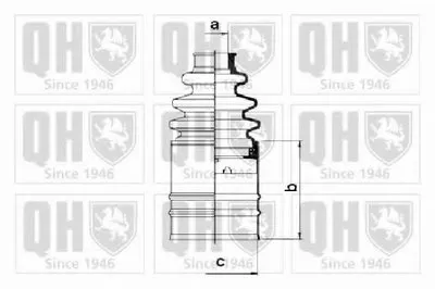 Комплект пылника, приводной вал QUINTON HAZELL купить