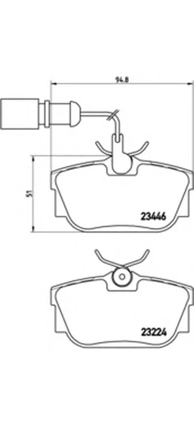 Комплект тормозных колодок, дисковый тормоз BREMBO купить