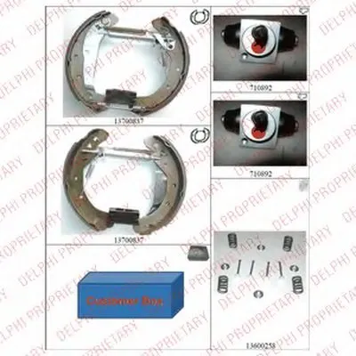 Комплект тормозных колодок DELPHI купить