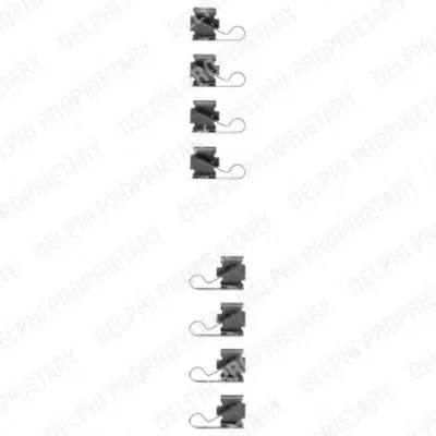 Комплектующие, колодки дискового тормоза DELPHI купить