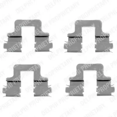 Комплектующие, колодки дискового тормоза DELPHI купить