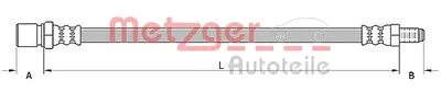 Тормозной шланг METZGER купить
