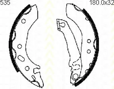 Комплект тормозных колодок TRISCAN купить