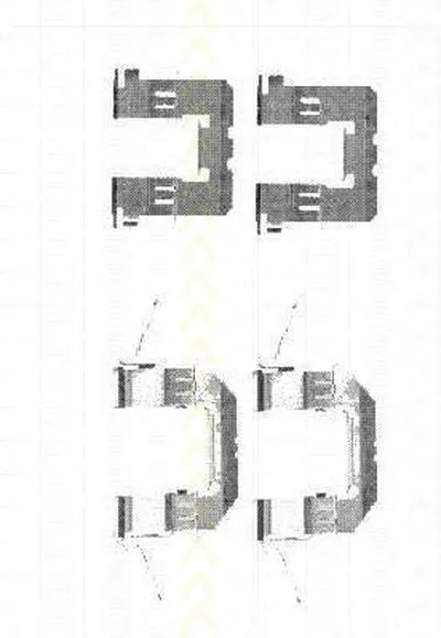 Комплектующие, колодки дискового тормоза TRISCAN купить
