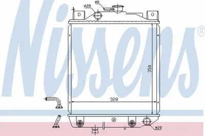 Радиатор, охлаждение двигателя NISSENS купить