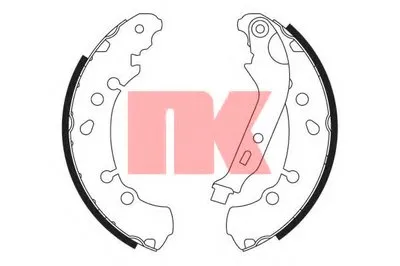 Комплект тормозных колодок NK купить