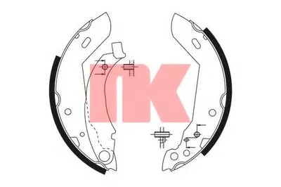 Комплект тормозных колодок NK купить