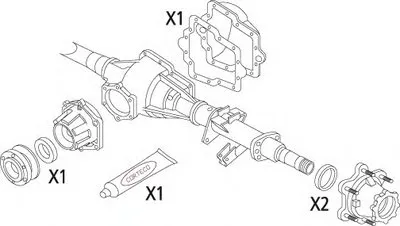 Комплект прокладок, дифференциал CORTECO купить