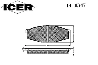 Комплект тормозных колодок, дисковый тормоз ICER купить