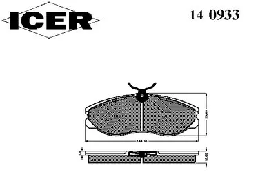 Комплект тормозных колодок, дисковый тормоз ICER купить