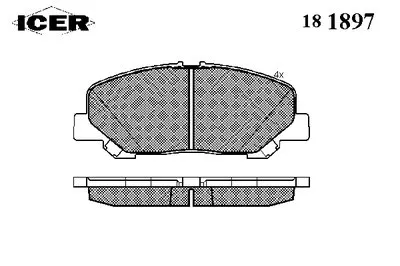 Комплект тормозных колодок, дисковый тормоз ICER купить