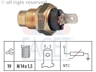 Датчик, температура масла; Датчик, температура охлаждающей жидкости; Датчик, температура масла; Датчик, температура охлаждающей жидкости; Датчик, температура охлаждающей жидкости FACET купить