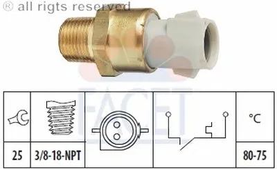 Термовыключатель, вентилятор радиатора FACET купить