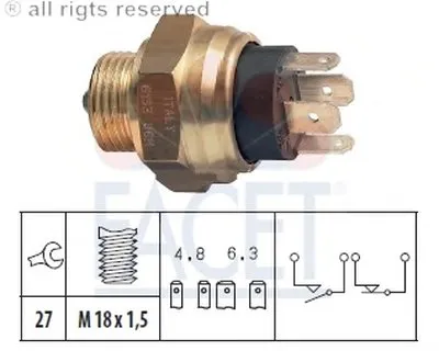 Выключатель, фара заднего хода FACET купить