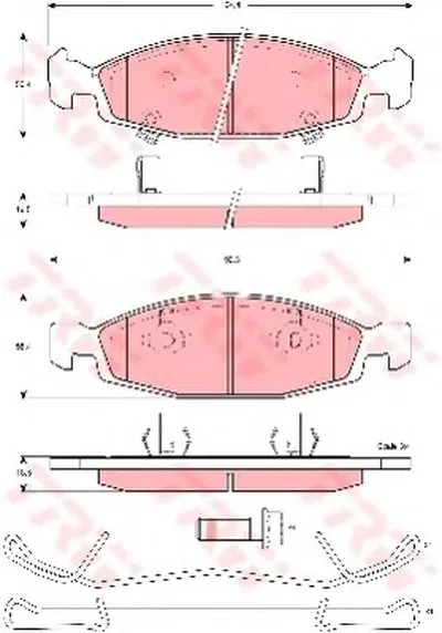 Комплект тормозных колодок, дисковый тормоз COTEC TRW купить