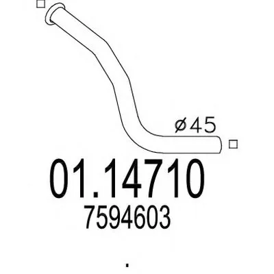 Труба выхлопного газа MTS купить