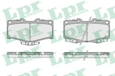Комплект тормозных колодок, дисковый тормоз LPR купить