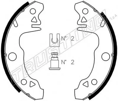 Комплект тормозных колодок TRUSTING купить