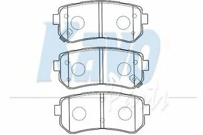 Комплект тормозных колодок, дисковый тормоз MK KASHIYAMA KAVO PARTS купить