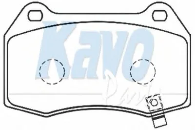 Комплект тормозных колодок, дисковый тормоз MK KASHIYAMA KAVO PARTS купить