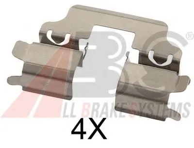 Комплектующие, колодки дискового тормоза A.B.S. купить