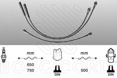 Комплект проводов зажигания BOUGICORD купить
