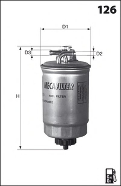 ELG5283 Фільтр палива ( аналог/KL233/2)