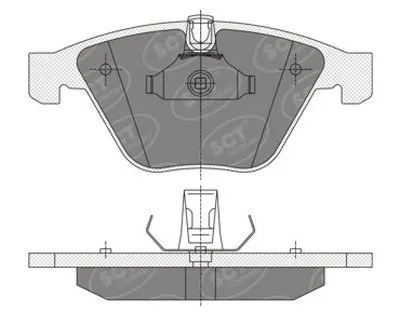 Комплект тормозных колодок, дисковый тормоз SCT Germany купить