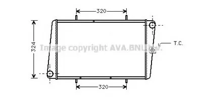 Радиатор, охлаждение двигателя AVA QUALITY COOLING купить