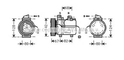 Компрессор, кондиционер AVA QUALITY COOLING купить