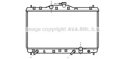 Радиатор, охлаждение двигателя AVA QUALITY COOLING купить