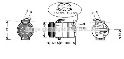 Компрессор, кондиционер AVA QUALITY COOLING купить