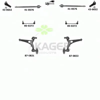 Подвеска колеса KAGER купить