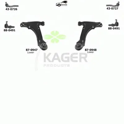 Подвеска колеса KAGER купить