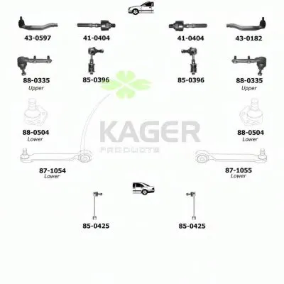 Подвеска колеса KAGER купить